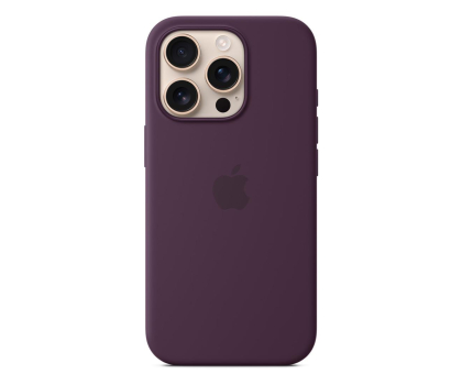 Etui do telefonów APPLE Silikonowe etui MagSafe do iPhone 16 Pro dojrzała śliwka